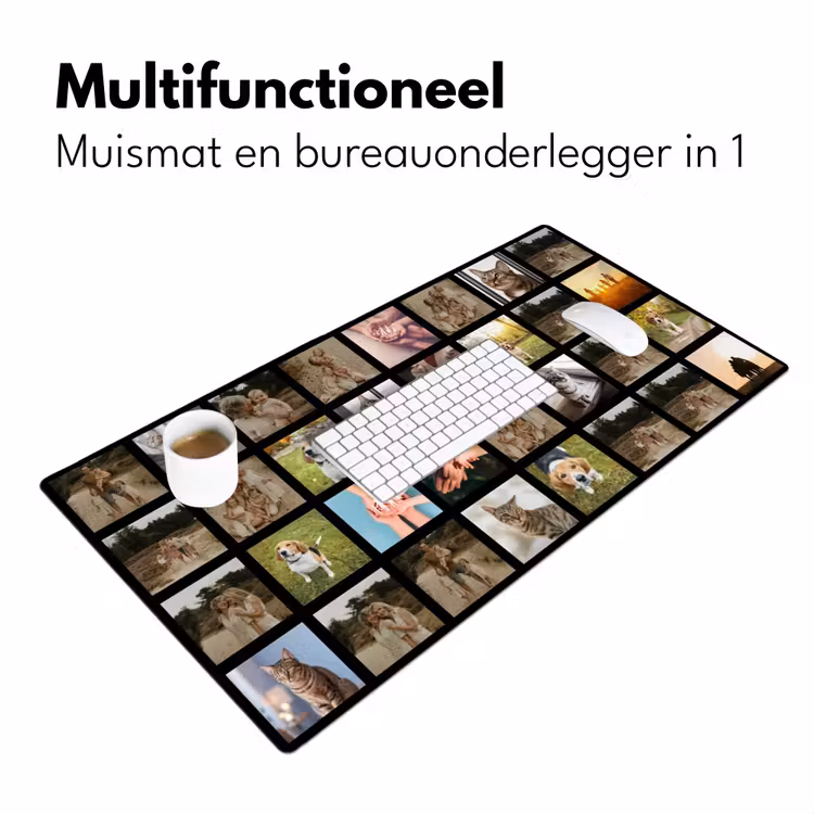Gepersonaliseerde bureau onderlegger - Fotocollage - 32 afbeelding — 7