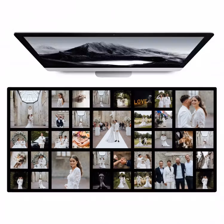 Gepersonaliseerde bureau onderlegger - Fotocollage - 38 afbeeldingen — 1