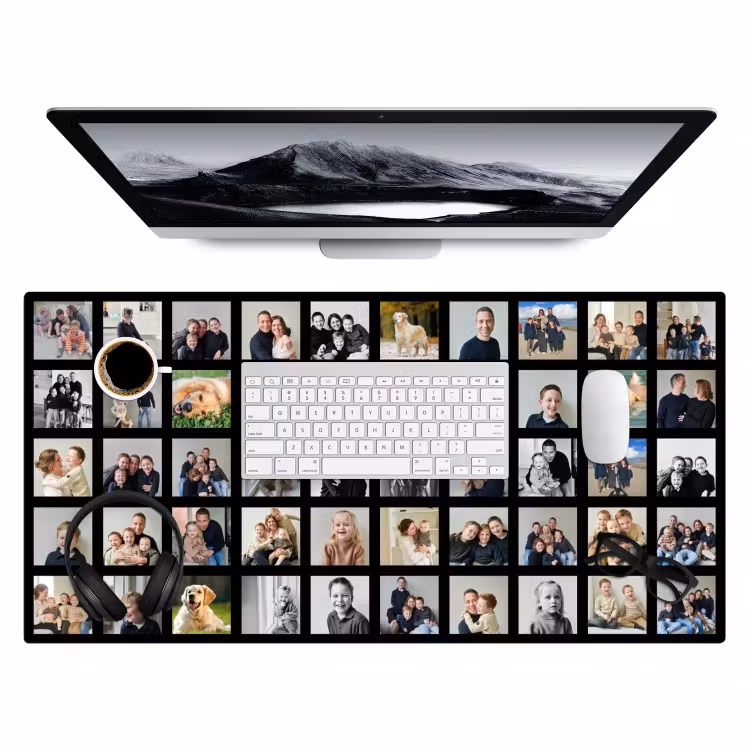 Gepersonaliseerde bureau onderlegger - Fotocollage - 50 afbeeldingen — 4
