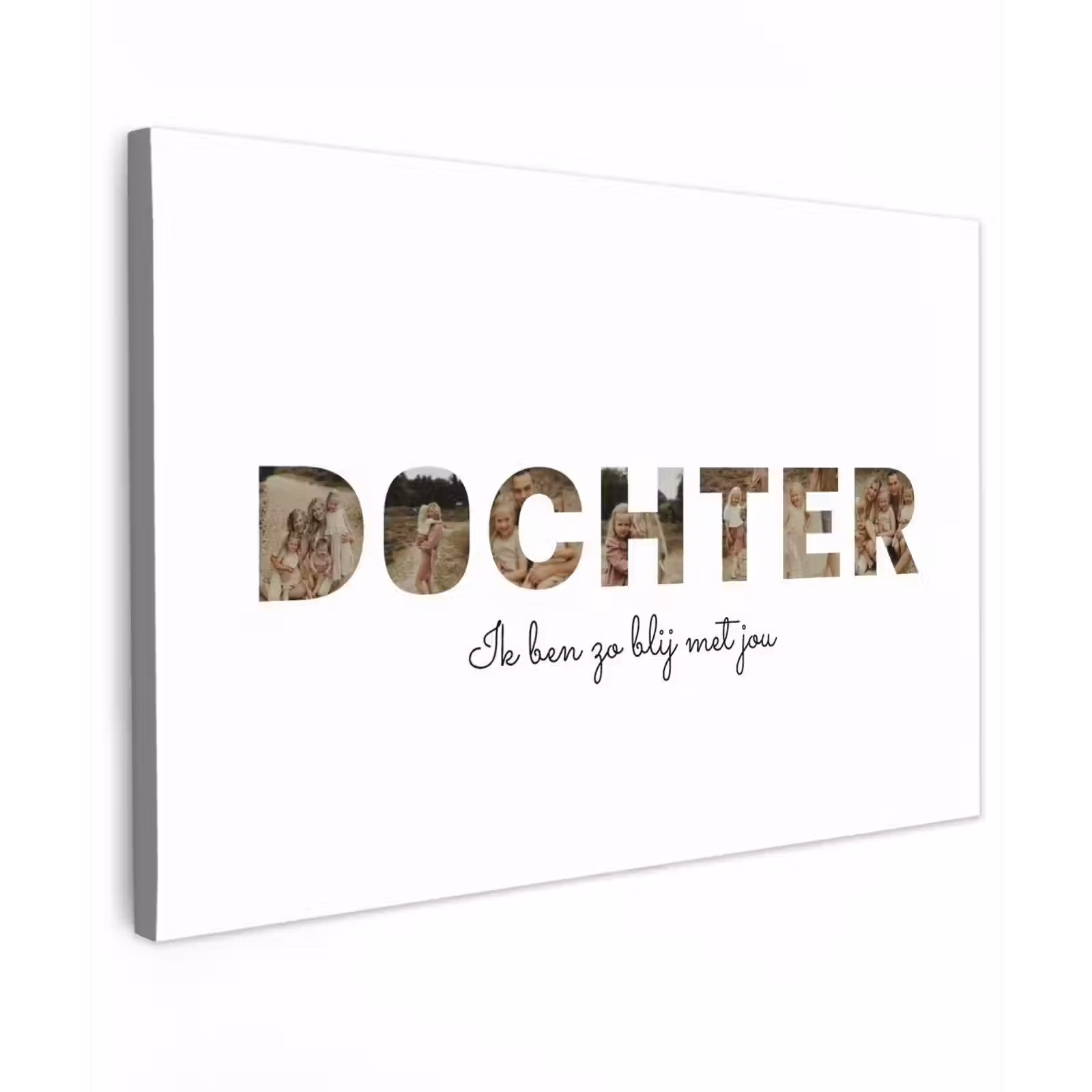 Gepersonaliseerd buiten canvas - Dochter - Lettercollage — 1