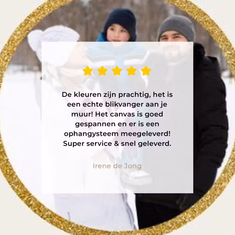 Gepersonaliseerd canvas schilderij - Kerstbal - Merry Christmas - Kerst — 3