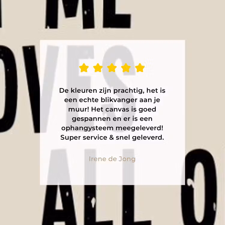 Gepersonaliseerd canvas schilderij - All Of Me Loves All Of You — 3