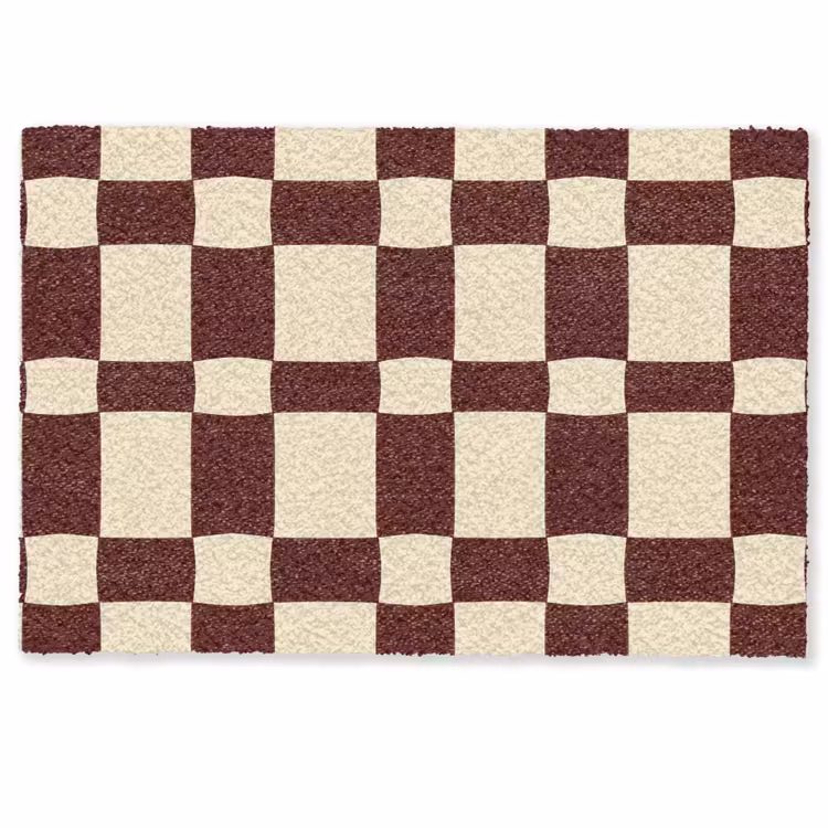 Deurmat - Retro - Patroon - Bruin — 1