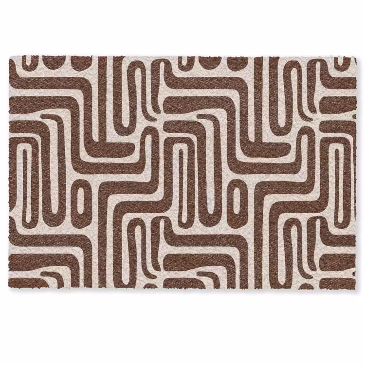 Deurmat - Abstract - Patroon - Bruin — 1