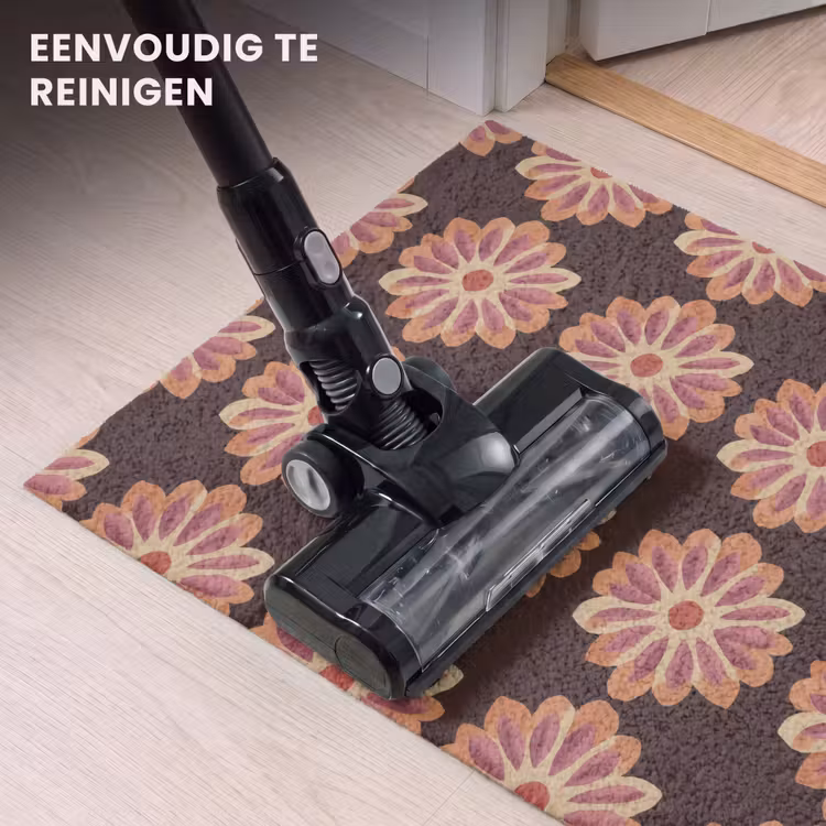 Deurmat - Bloemen - Patroon - Bruin — 9
