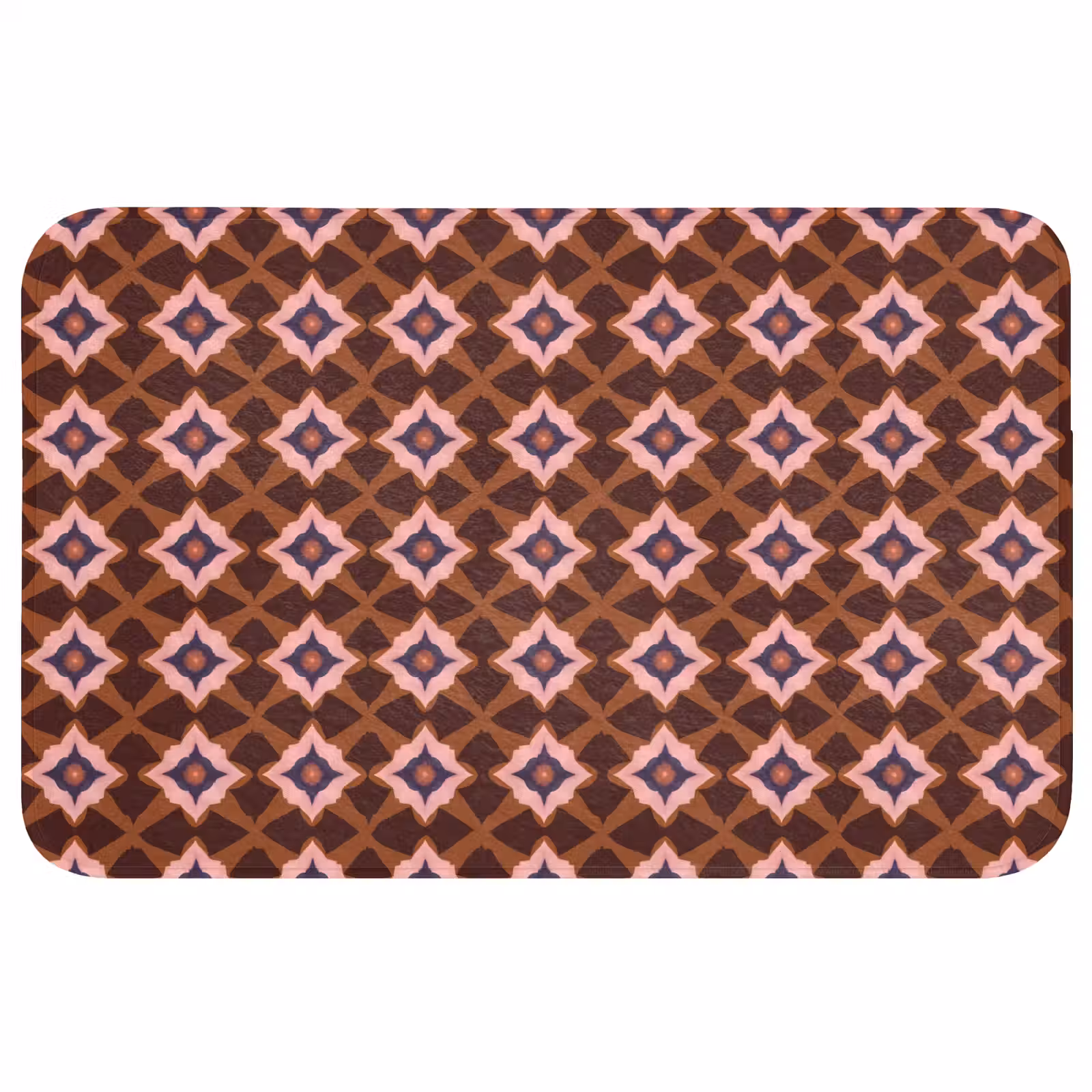 Badmat - Geometrisch - Sierlijk - Bruin — 1