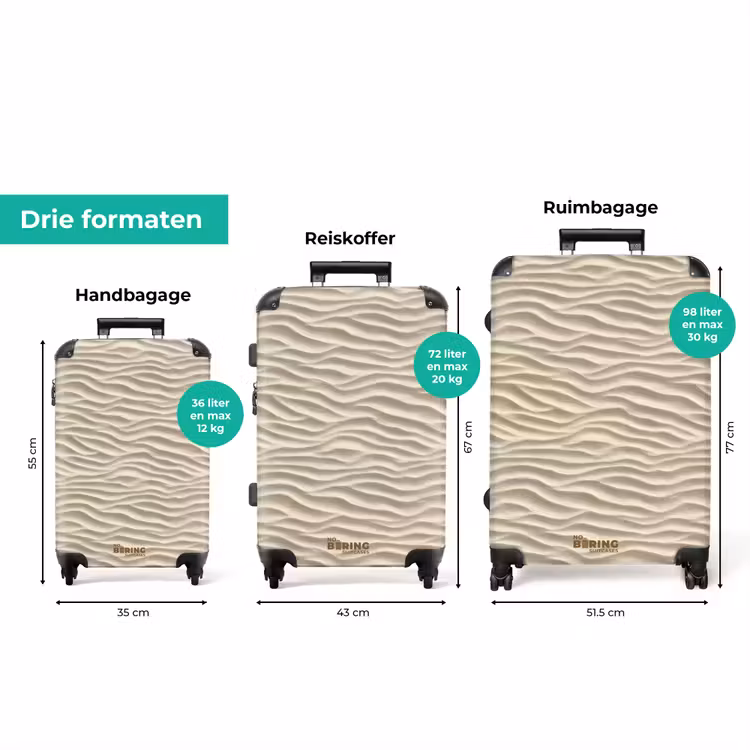 Koffer - Zand - Golven - Beige — 8