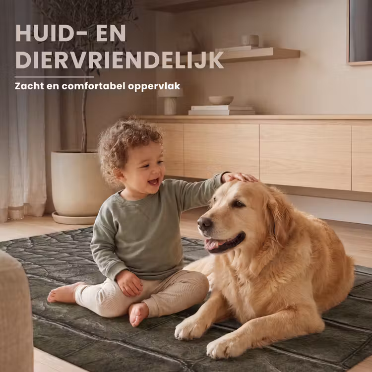 Vloerkleed - Krokodillenleer - Structuur - Groen — 7