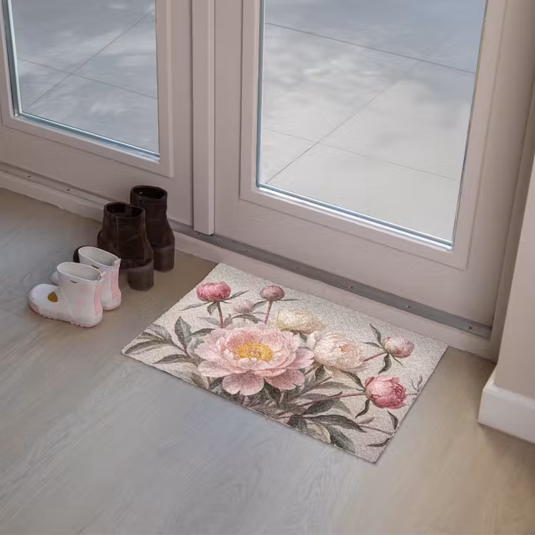 Deurmat - Pioenrozen - Boeket - Roze — 8