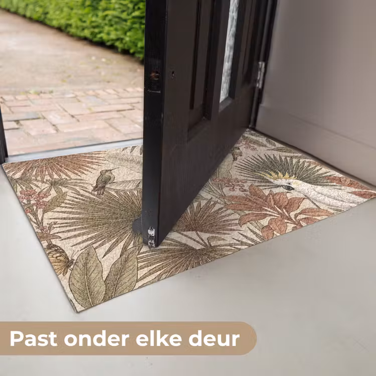 Deurmat - Tropisch - Vogels - Beige — 7