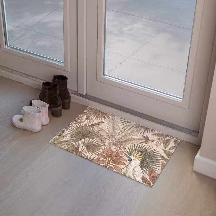 Deurmat - Tropisch - Vogels - Beige — 8