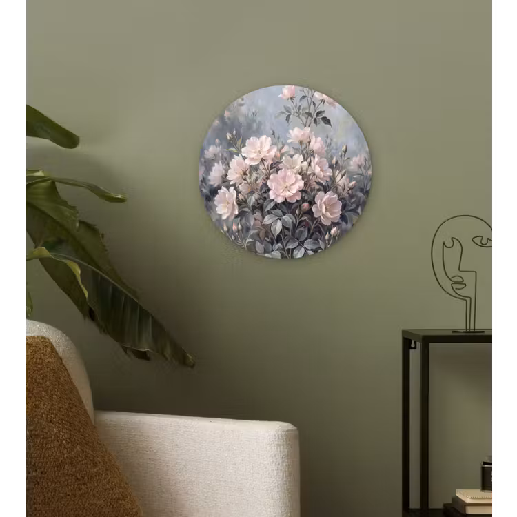 Muurcirkel - Rozen - Illustratie - Roze — 3