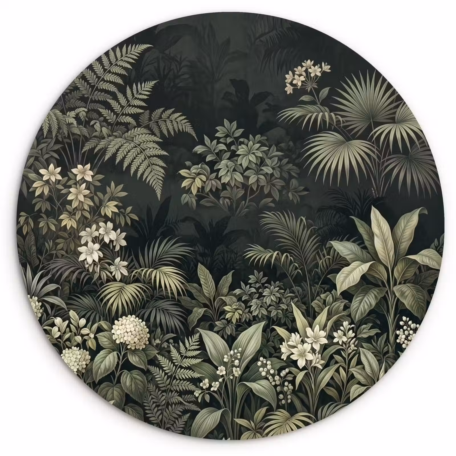 Muurcirkel - Jungle - Bladeren - Botanisch - Groen — 1