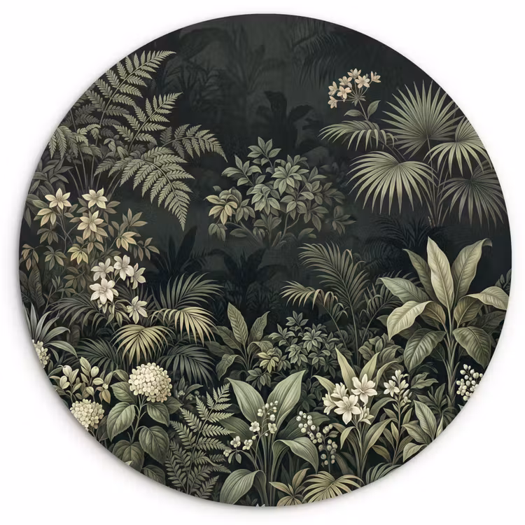 Muurcirkel - Jungle - Bladeren - Botanisch - Groen