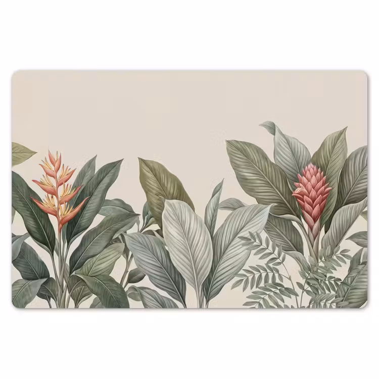 Placemat - 6 stuks - Tropisch - Planten - Modern - Groen — 7