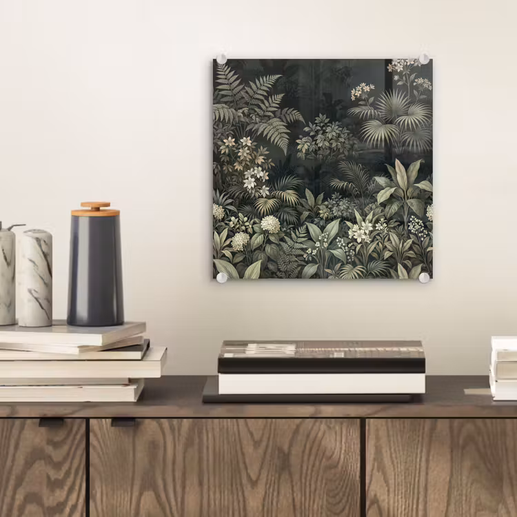 Glas schilderij - Jungle - Bladeren - Botanisch - Groen — 2