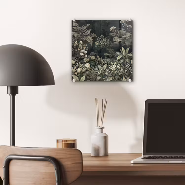Glas schilderij - Jungle - Bladeren - Botanisch - Groen — 7