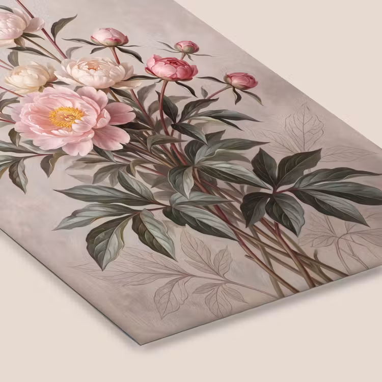 Poster met lijst - Pioenrozen - Boeket - Roze — 7