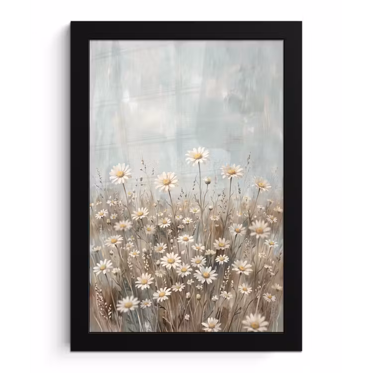 Poster met lijst - Madelief - Illustratie - Wit