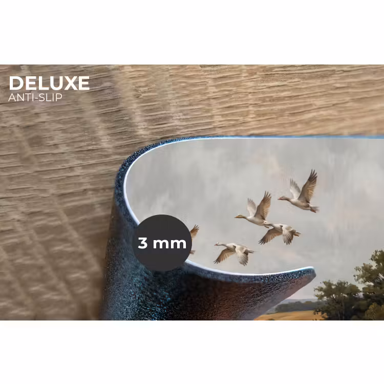 Placemat - 6 stuks - Eenden - Rivier - Landschap - Vlucht - Nostalgisch — 4