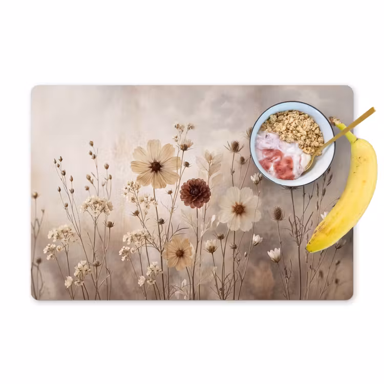 Placemat - 6 stuks - Wilde bloemen - Botanisch - Vintage - Natuur - Rustiek