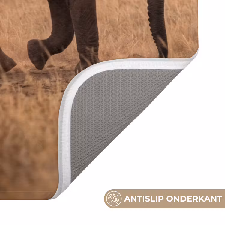 Badmat - Olifanten - Savanne - Zonsondergang - Afrika - Warm — 3