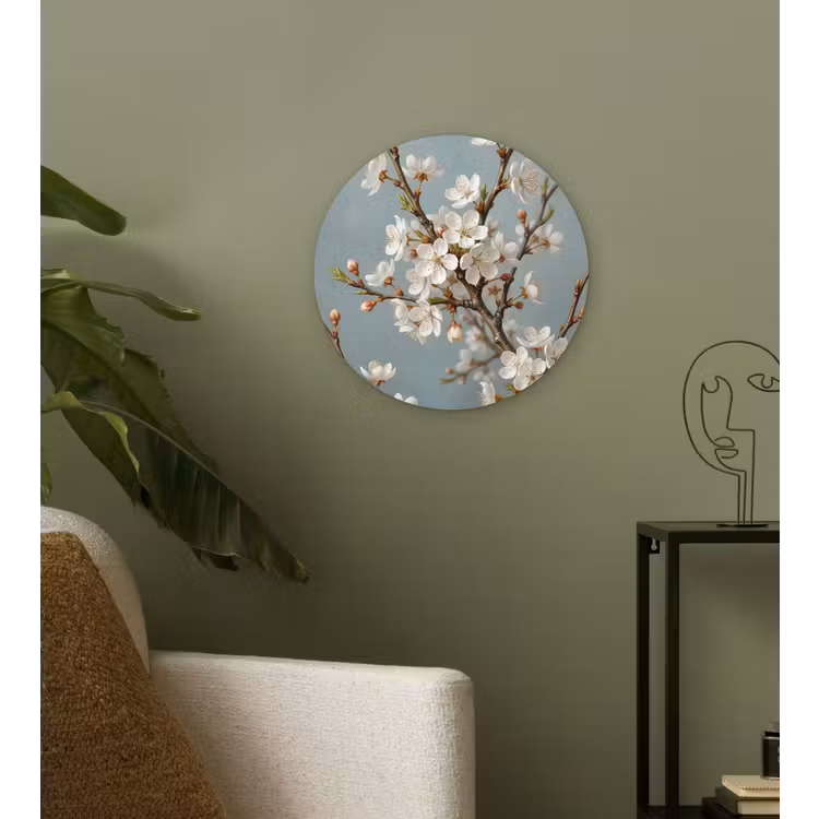 Muurcirkel - Botanisch - Stilleven - Blauw — 3