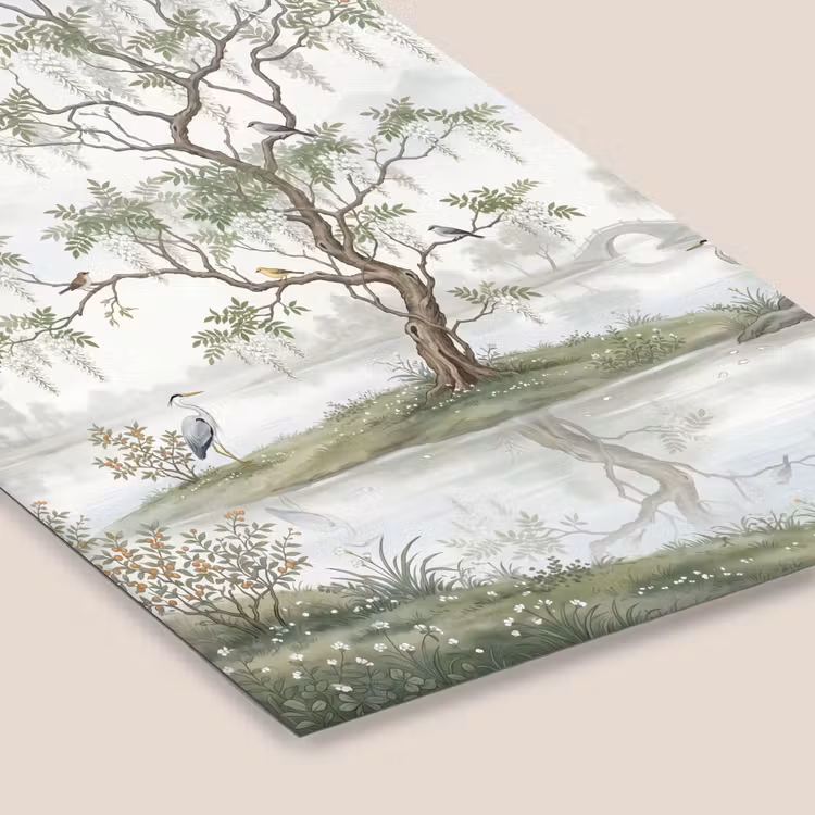 Poster met lijst - Blauwe Reiger Boom Vogels — 7