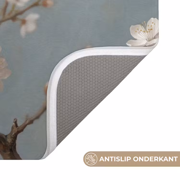 Badmat - Botanisch - Stilleven - Blauw — 3