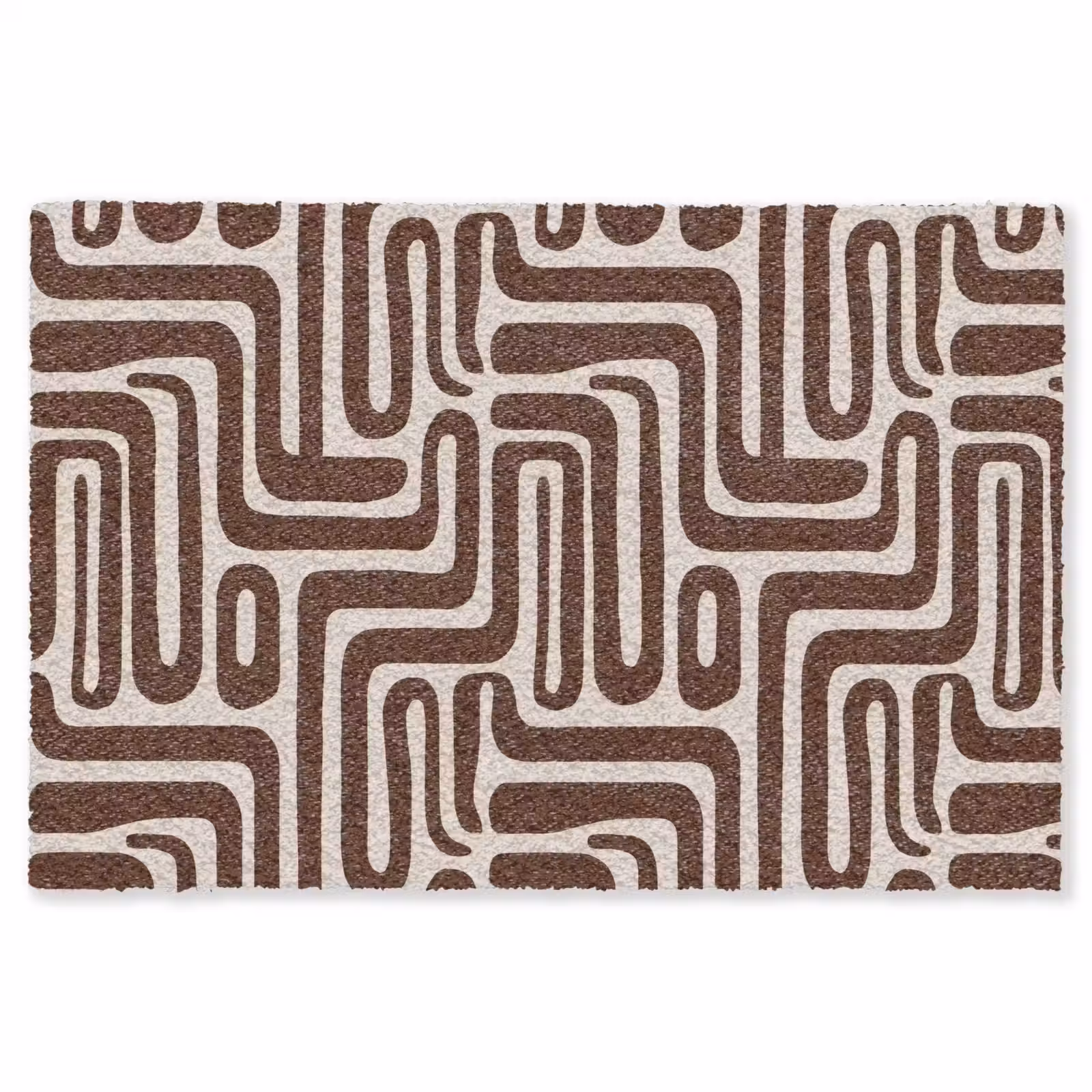 Vloerkleed - Abstract - Patroon - Bruin — 1