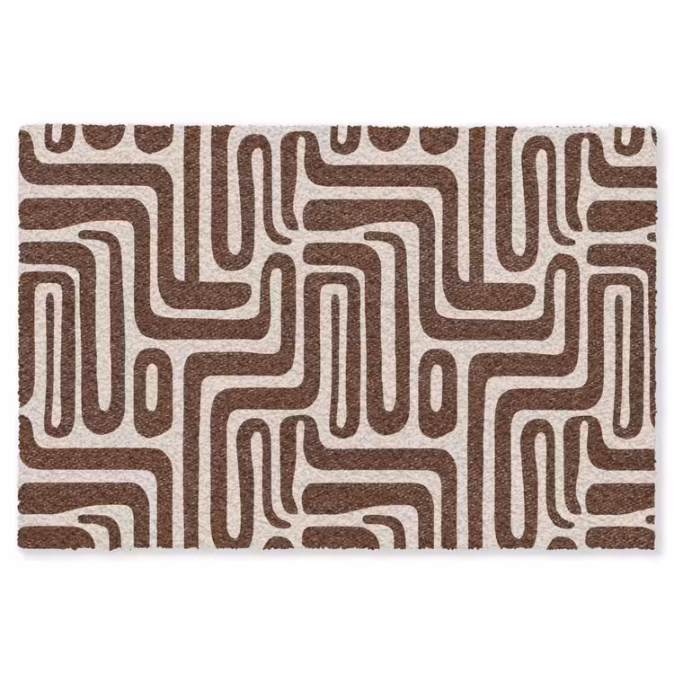 Vloerkleed - Abstract - Patroon - Bruin — 1