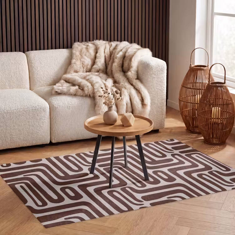 Vloerkleed - Abstract - Patroon - Bruin — 3
