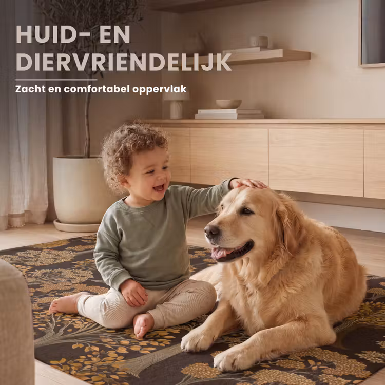 Vloerkleed - Bomen - Patroon - Bruin — 8