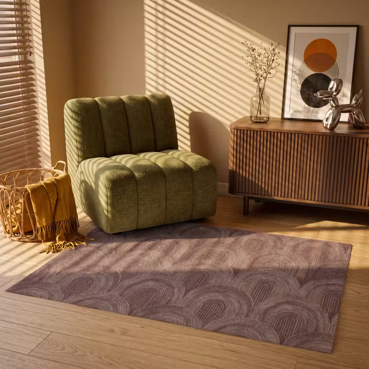Vloerkleed - Ritmisch - Effect - Bruin — 2