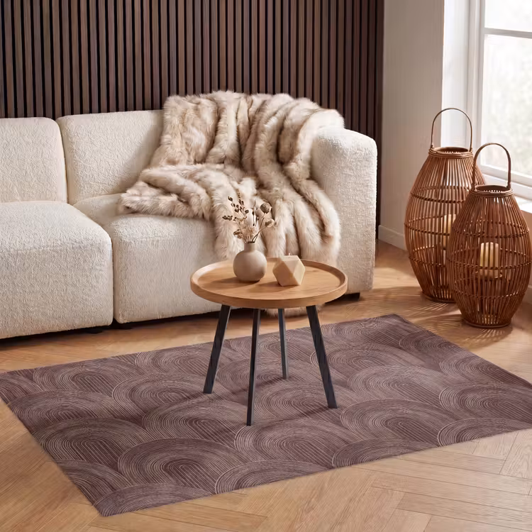 Vloerkleed - Ritmisch - Effect - Bruin — 3