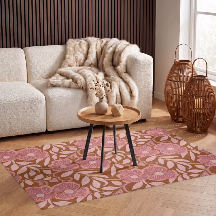 Vloerkleed - Sfeer - Bloemen - Roze — 3