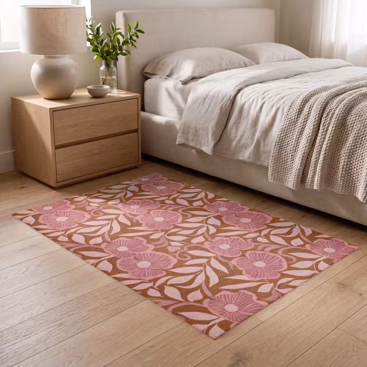 Vloerkleed - Sfeer - Bloemen - Roze — 6
