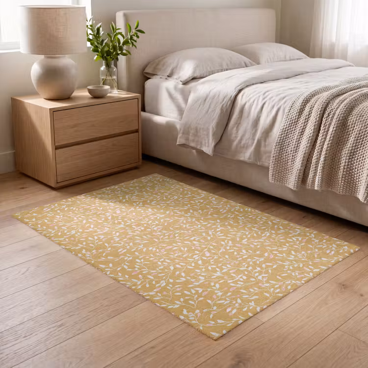 Vloerkleed - Takjes - Patroon - Oker — 6