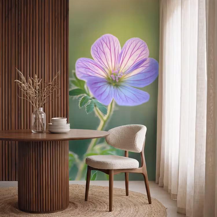 Behang - Bloem - Close up - Paars — 4