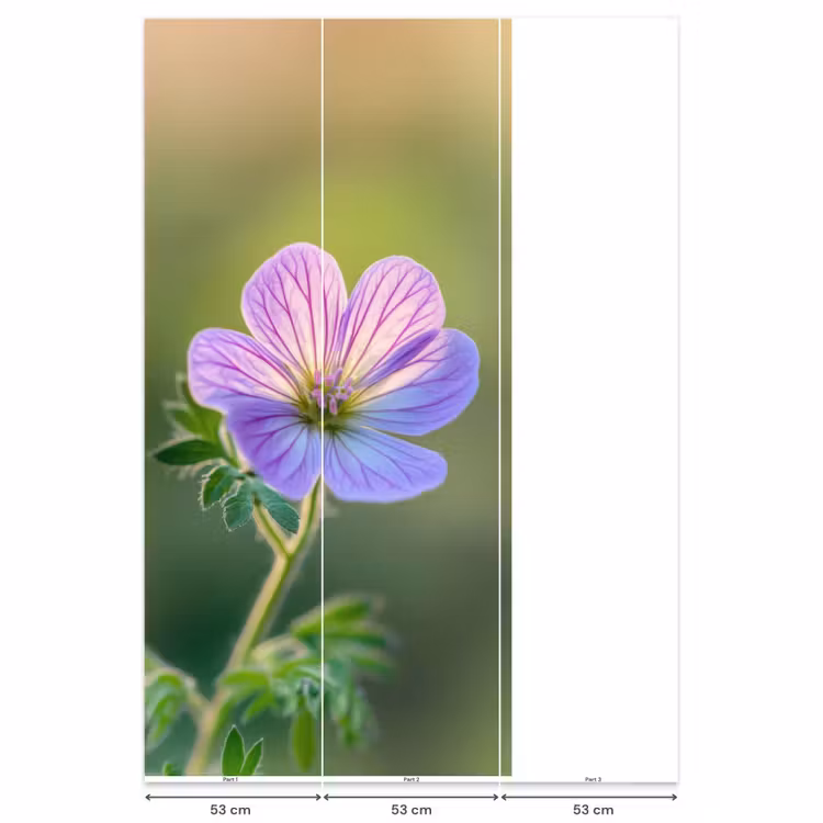 Behang - Bloem - Close up - Paars — 6