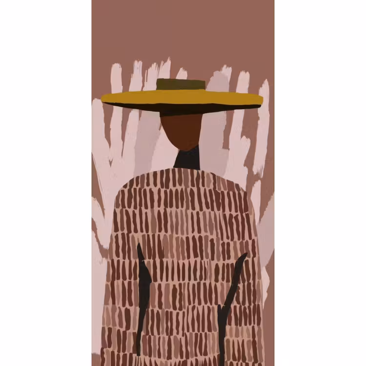 Behang - Abstract - Figuur - Illustratie - Hoed β 2
