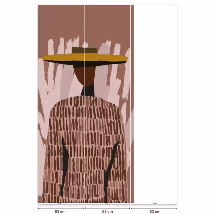 Behang - Abstract - Figuur - Illustratie - Hoed β 6