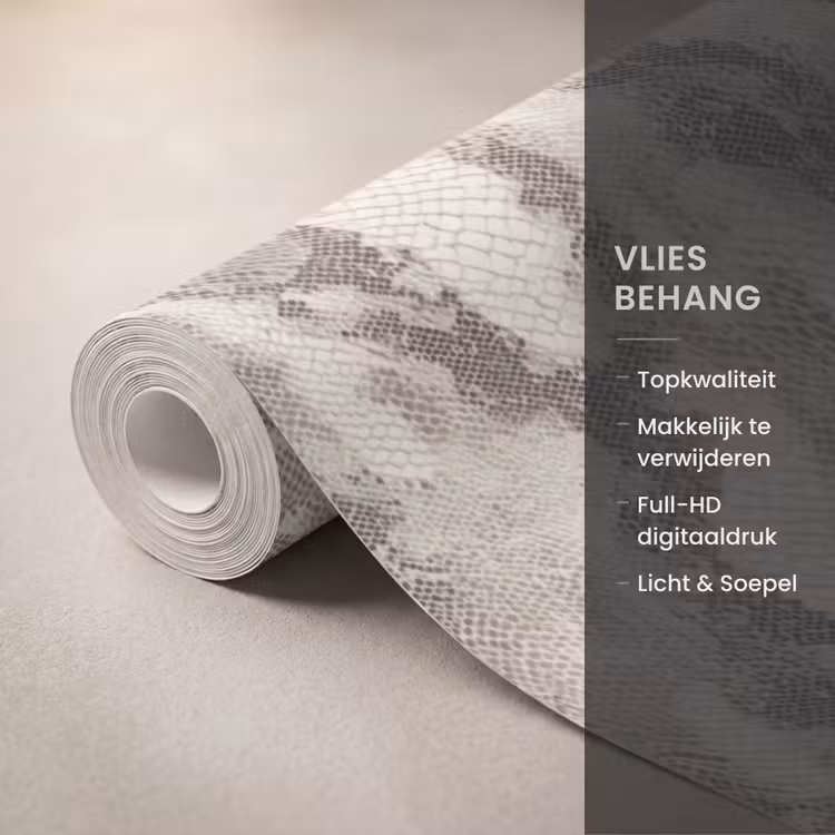 Behang - Slang - Patroon - Taupe — 3