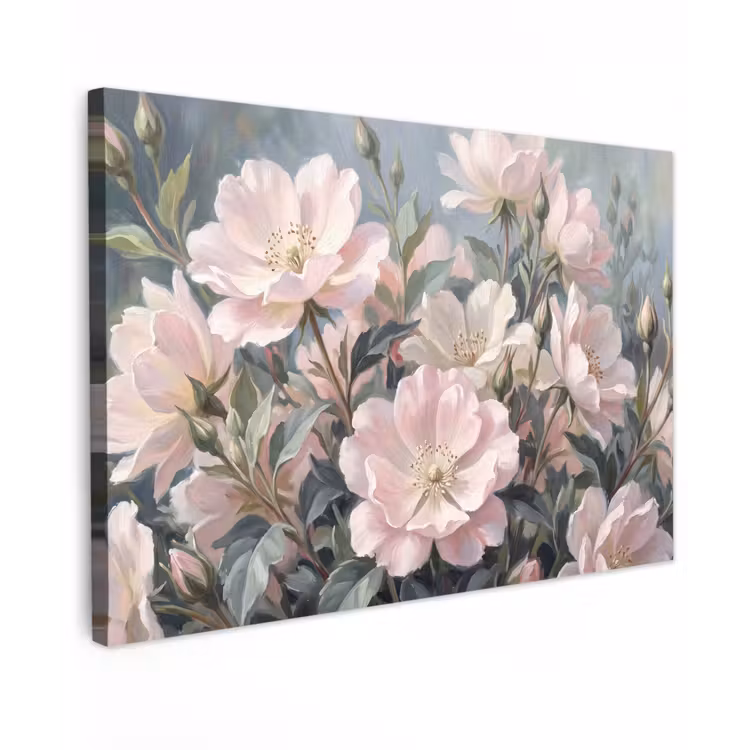 Buiten canvas - Rozen - Illustratie - Roze — 1