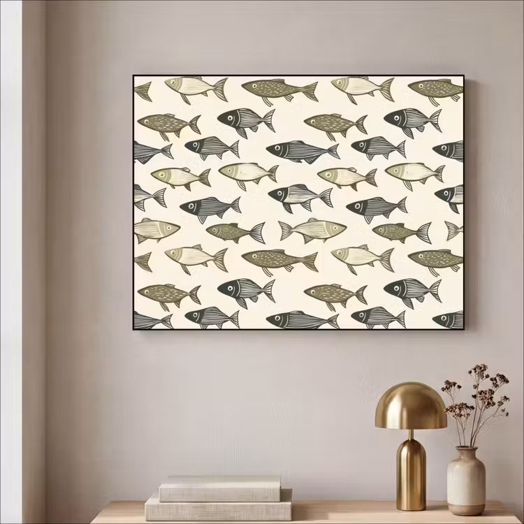 Art Frame - Vissen - Klassiek - Groen — 5