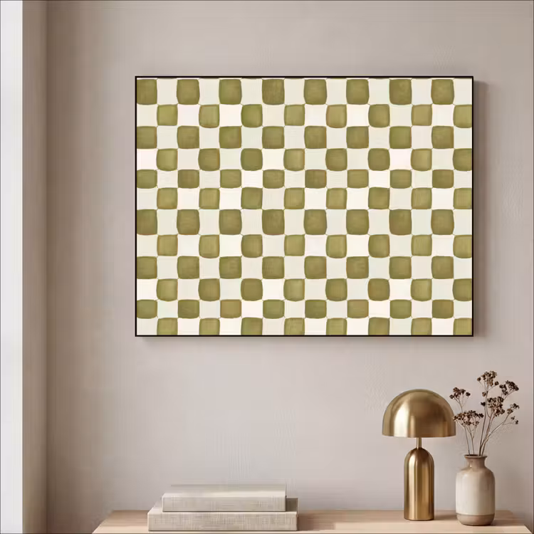 Art Frame - Schaak - Patroon - Groen — 5