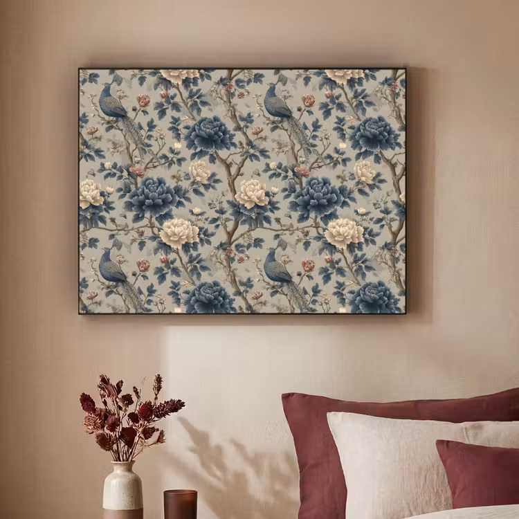Art Frame - Pauw - Bloemen - Blauw — 3
