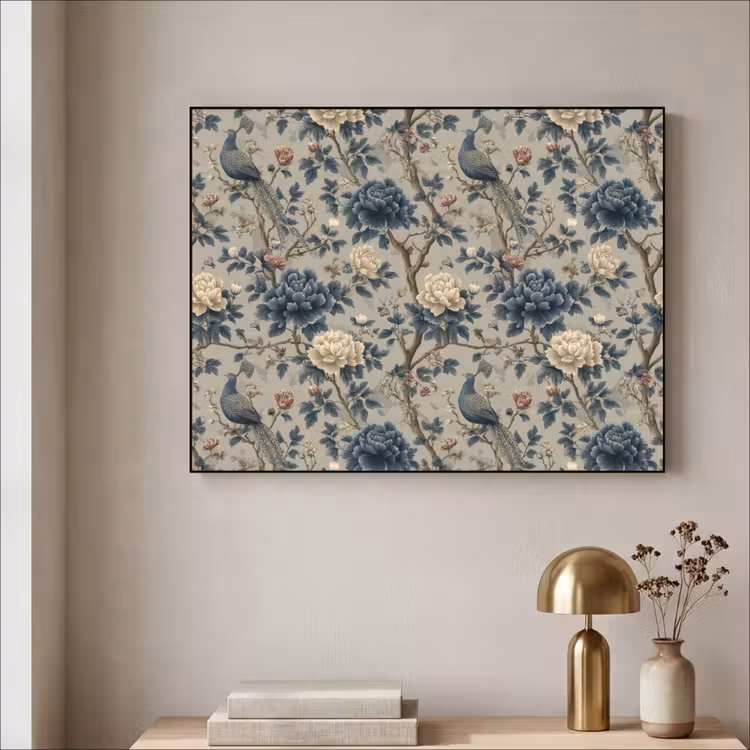 Art Frame - Pauw - Bloemen - Blauw — 5