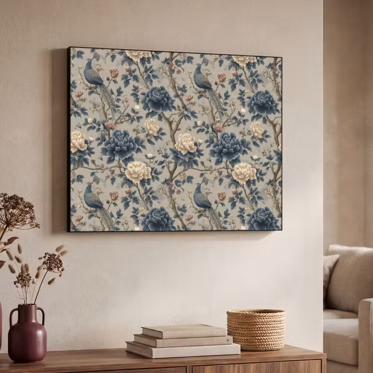 Art Frame - Pauw - Bloemen - Blauw — 7