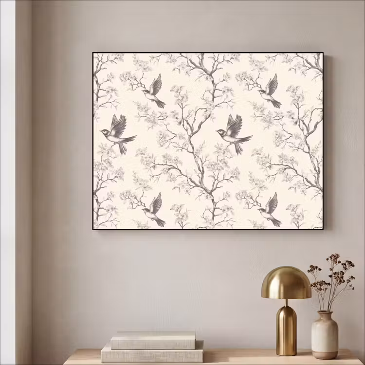 Art Frame - Takken - Vogels - Beige — 5